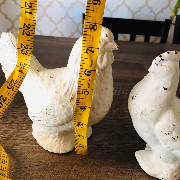Country hen and rooster ceramic - Picture 6 of 9
